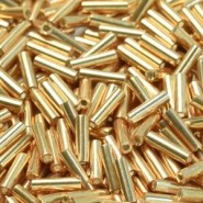 Miyuki Bugles 6mm Stiftperlen - Galvanized yellow gold BGL2-1053